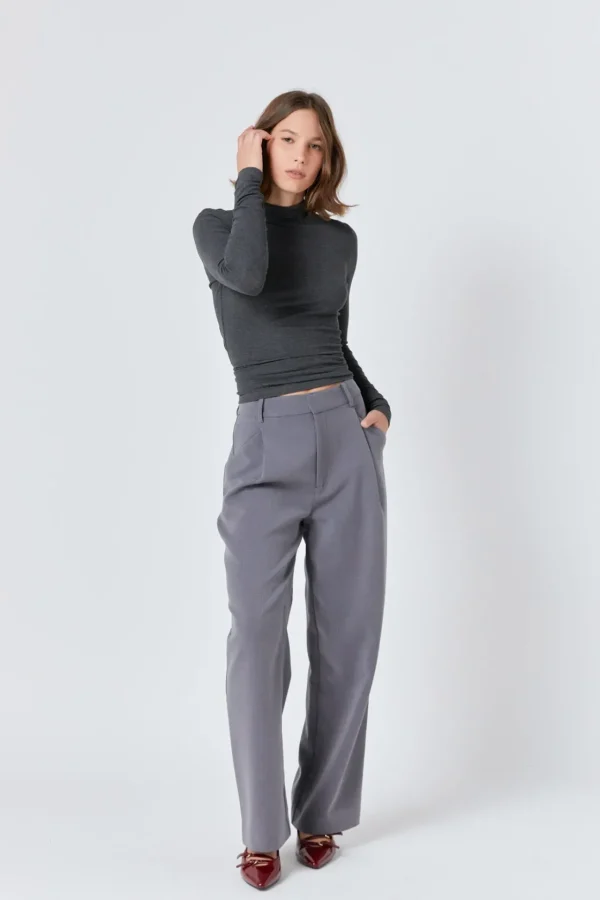 ENDLESS ROSE Pants | Tops*- Straight-Leg Trousers MEDIUMGREY