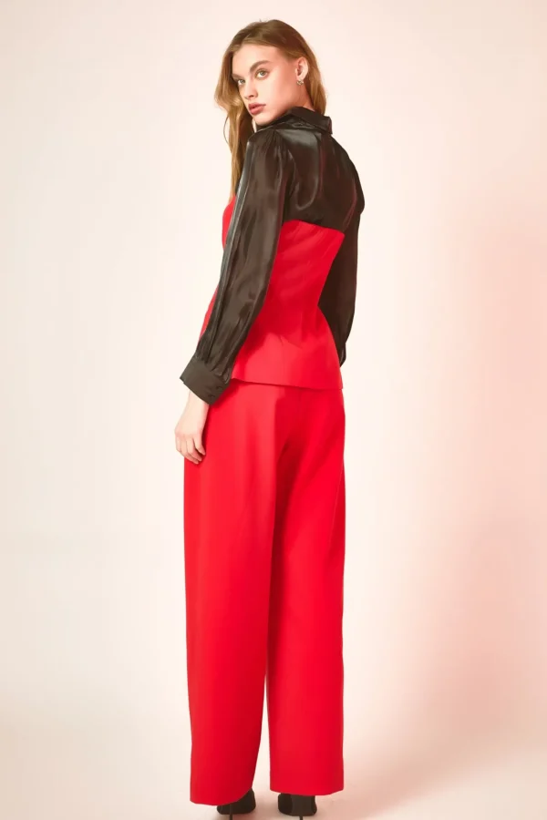 ENDLESS ROSE Tops*- Strapless 3-pc button Long Top