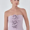 ENDLESS ROSE Tops*- Strapless Rose Top LAVENDER
