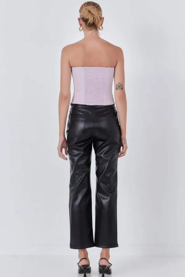 ENDLESS ROSE Tops*- Strapless Rose Top LAVENDER