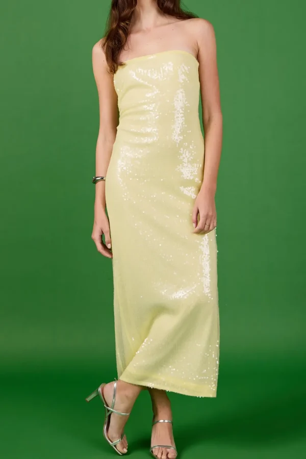 ENDLESS ROSE Sequin Dresses | Strapless*- Strapless Sequins Maxi Dress