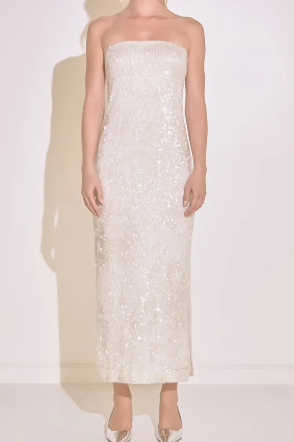 ENDLESS ROSE Sequin Dresses | Strapless*- Strapless Sequins Maxi Dress
