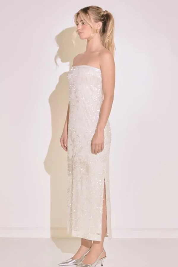 ENDLESS ROSE Sequin Dresses | Strapless*- Strapless Sequins Maxi Dress