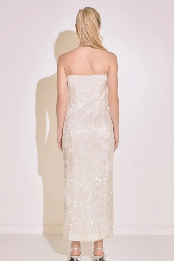ENDLESS ROSE Sequin Dresses | Strapless*- Strapless Sequins Maxi Dress