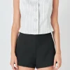 ENDLESS ROSE Matching Sets | Tops*- Stripe Vest WHITE/BLACK