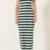 ENDLESS ROSE Sweaters & Knits | Tops*- Striped Midi Dress WHITE/BLACK