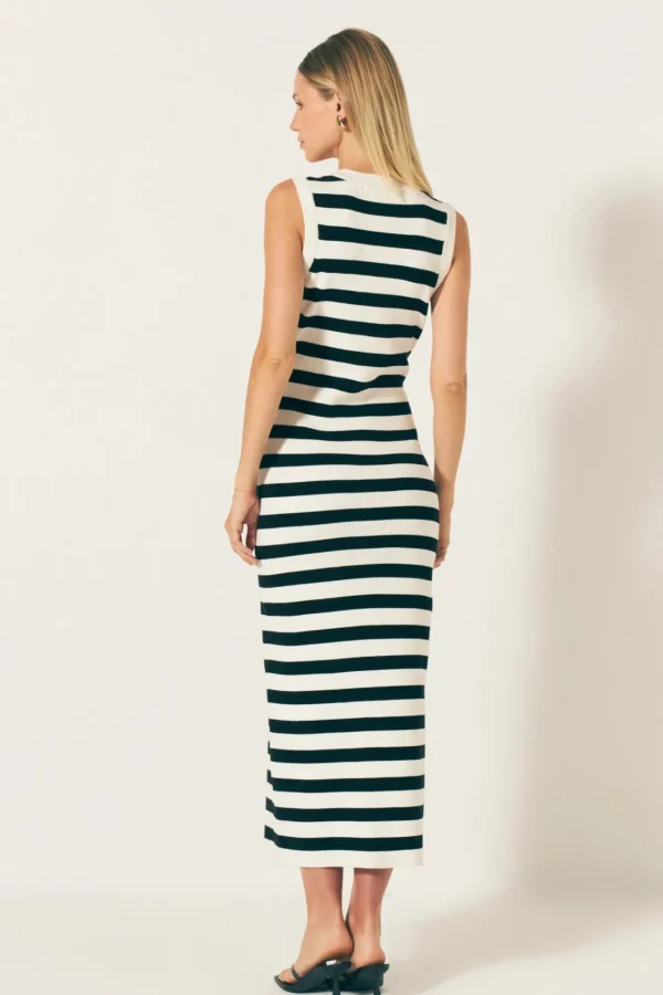 ENDLESS ROSE Sweaters & Knits | Tops*- Striped Midi Dress WHITE/BLACK