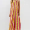 ENDLESS ROSE Tops*- Striped Sequin Maxi Dress MULTI