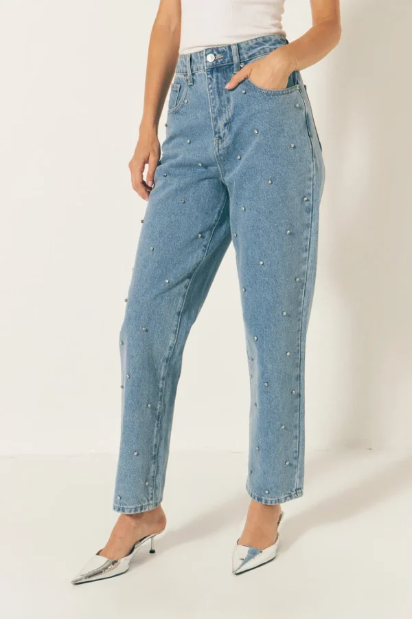 ENDLESS ROSE Denim | Tops*- Studded DENIM