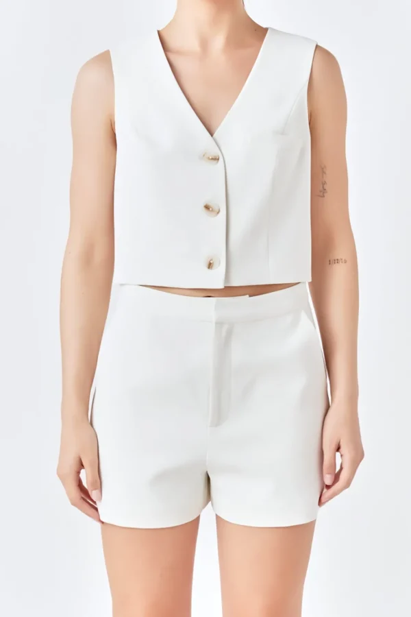 ENDLESS ROSE Matching Sets | Tops*- Suit Vest Top