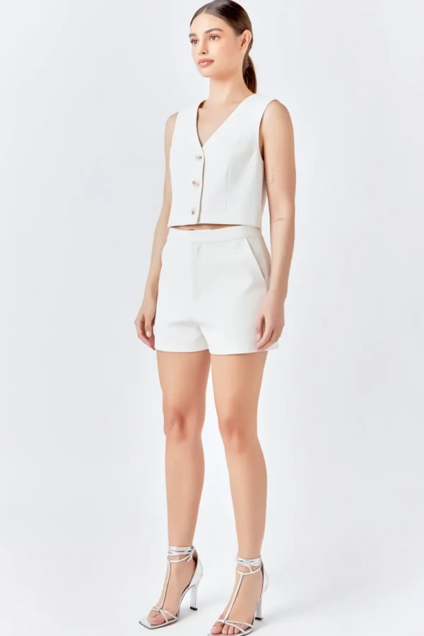 ENDLESS ROSE Matching Sets | Tops*- Suit Vest Top