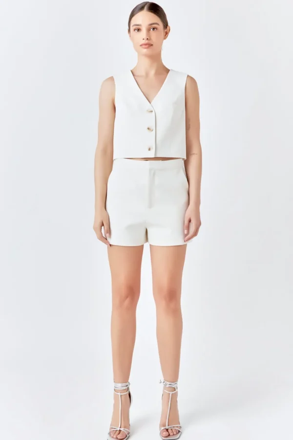 ENDLESS ROSE Matching Sets | Tops*- Suit Vest Top