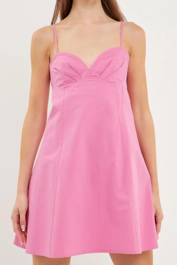 ENDLESS ROSE White Dresses | Little Black Dress*- Sweetheart Neckline Mini Dress