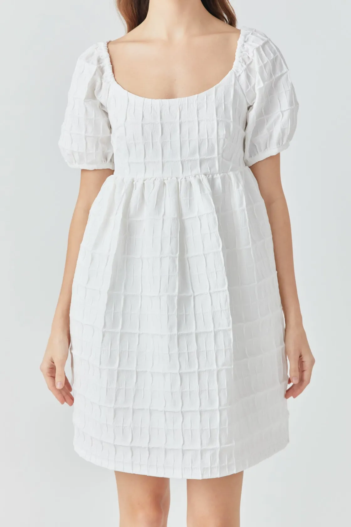 endless_rose__textured_mi_0.webp ENDLESS ROSE Tops*- Textured Mini Dress WHITE
