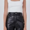 ENDLESS ROSE Tops*- Textured Tulle Top WHITE