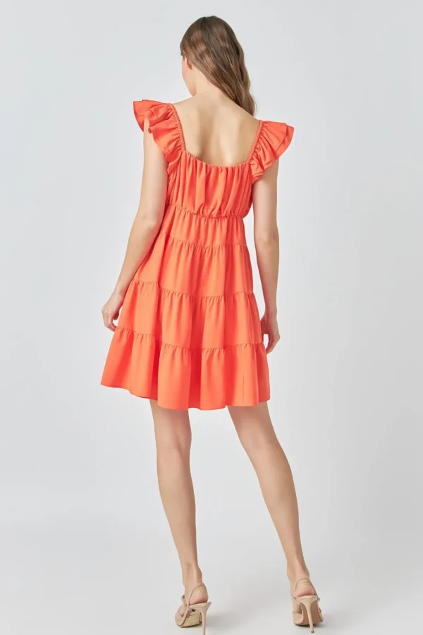 ENDLESS ROSE Tops*- Tiered Mini Dress