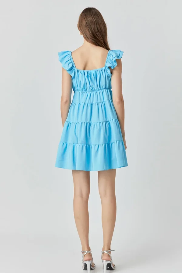 ENDLESS ROSE Tops*- Tiered Mini Dress