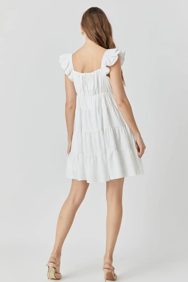 ENDLESS ROSE Tops*- Tiered Mini Dress