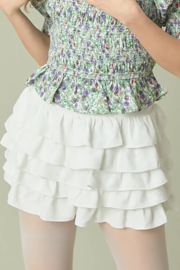 ENDLESS ROSE Skirts | Tops*- Tiered Ruffle Mini Skirt