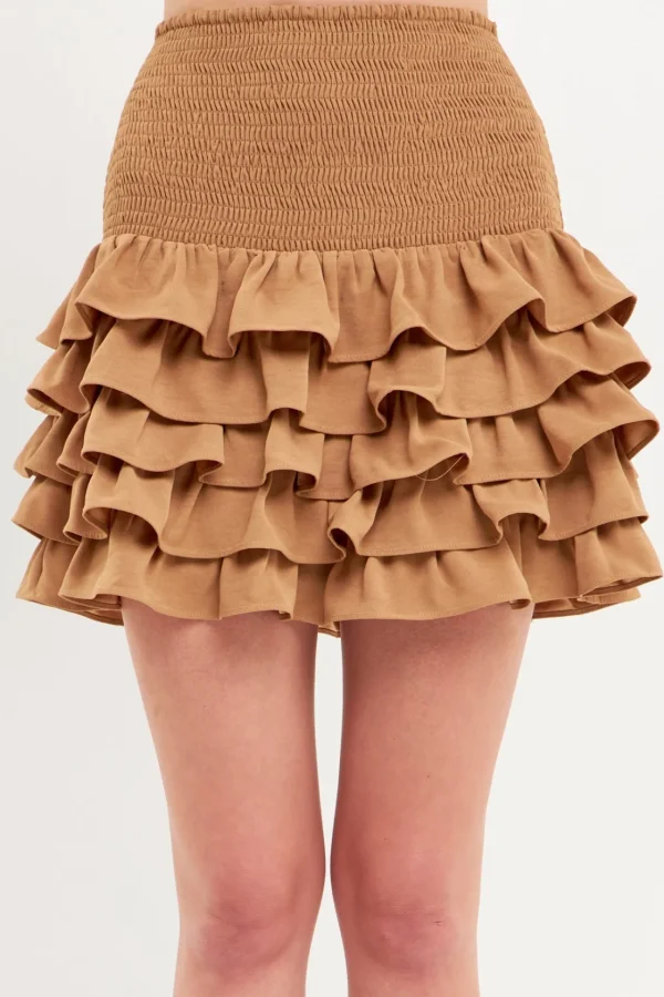 ENDLESS ROSE Skirts | Tops*- Tiered Ruffle Mini Skirt