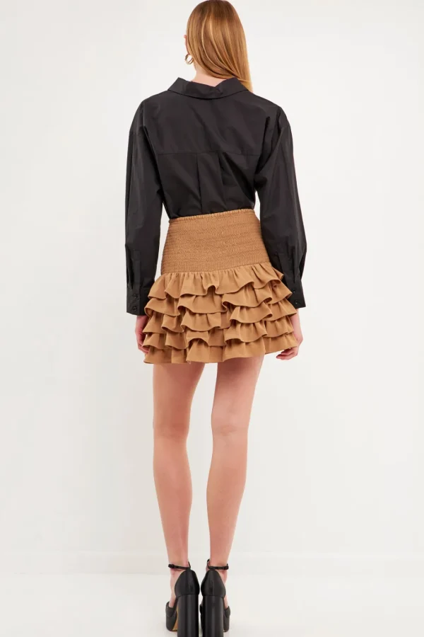ENDLESS ROSE Skirts | Tops*- Tiered Ruffle Mini Skirt
