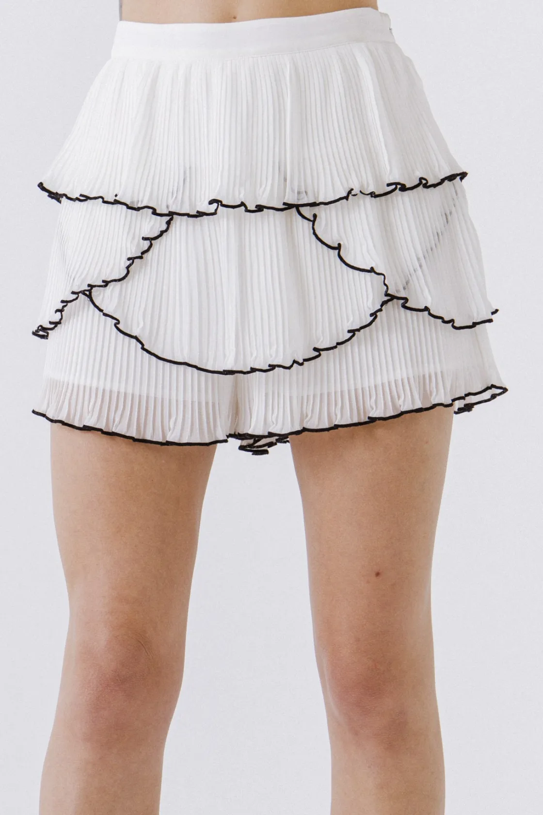 endless_rose__tiered_ruff_5-1.webp ENDLESS ROSE Shorts & Skorts | Tops*- Tiered Ruffle Shorts