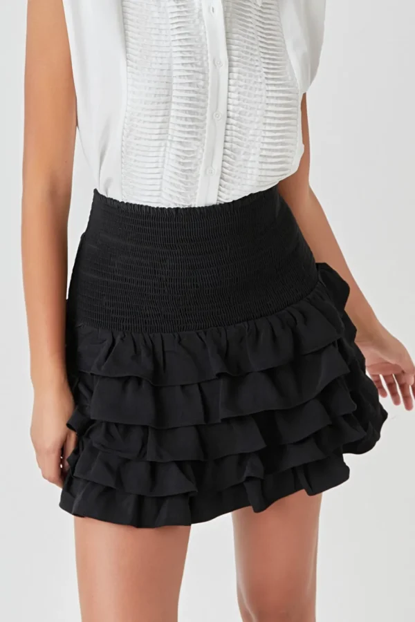 ENDLESS ROSE Skirts | Tops*- Tiered Ruffle Mini Skirt