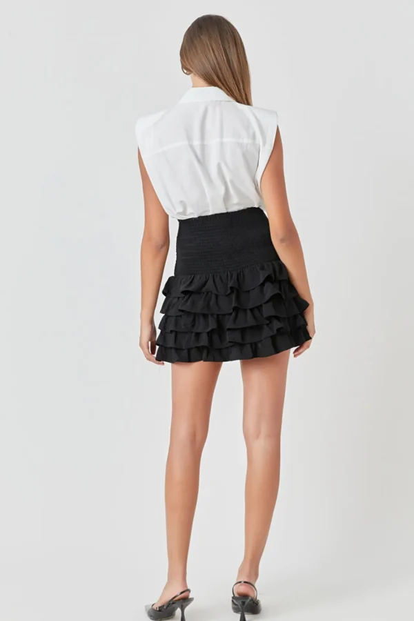 ENDLESS ROSE Skirts | Tops*- Tiered Ruffle Mini Skirt