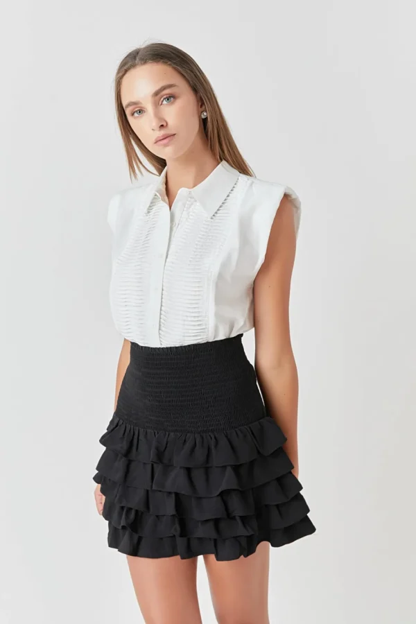 ENDLESS ROSE Skirts | Tops*- Tiered Ruffle Mini Skirt