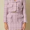 ENDLESS ROSE Matching Sets | Jackets & Coats*- Tonal Boucle Tweed Short Blazer PURPLE