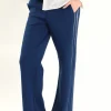 ENDLESS ROSE Pants | Tops*- Track Pants with Piping NAVY