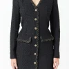 ENDLESS ROSE Tweed Dresses*- Trim Detail Tweed Dress