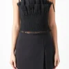 ENDLESS ROSE Tops*- Tulle Cropped Top