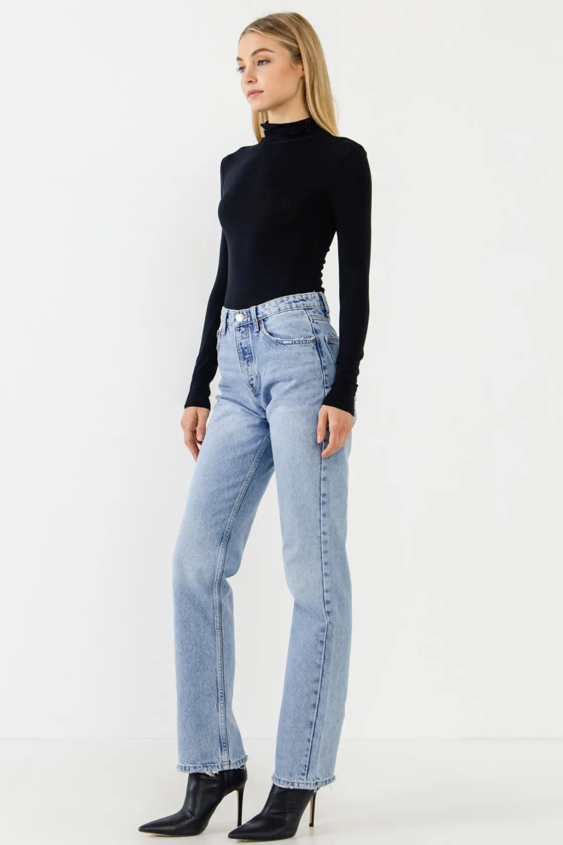 endless_rose__turtle_neck_11.webp ENDLESS ROSE Tops*- Turtle Neck Long Sleeve Knit Top