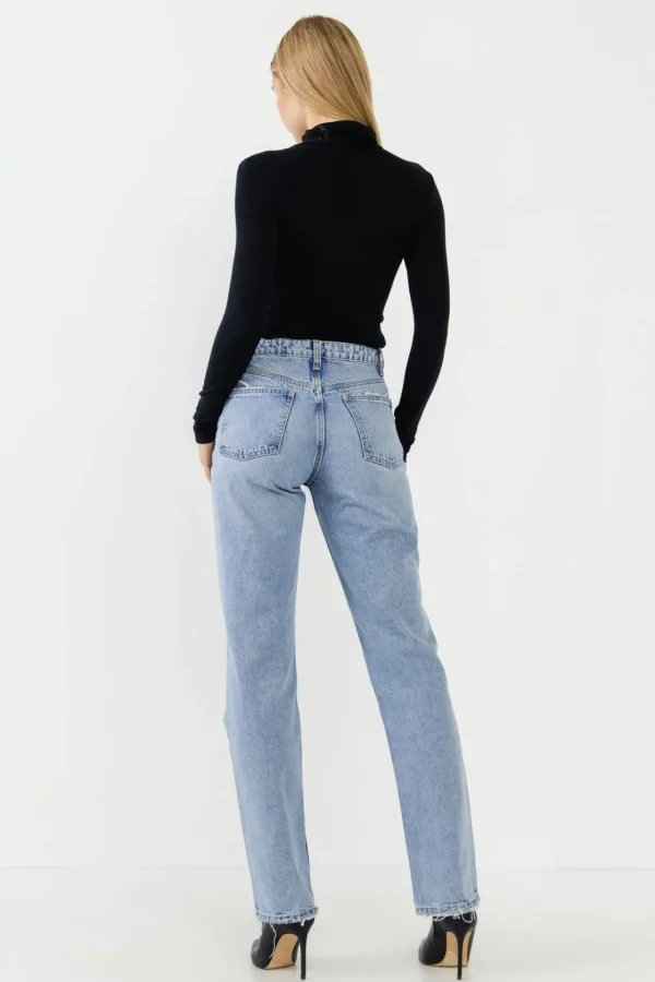 ENDLESS ROSE Tops*- Turtle Neck Long Sleeve Knit Top