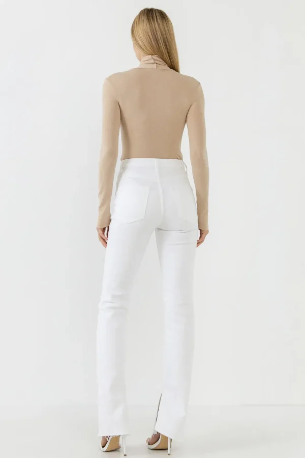 ENDLESS ROSE Tops*- Turtle Neck Long Sleeve Knit Top