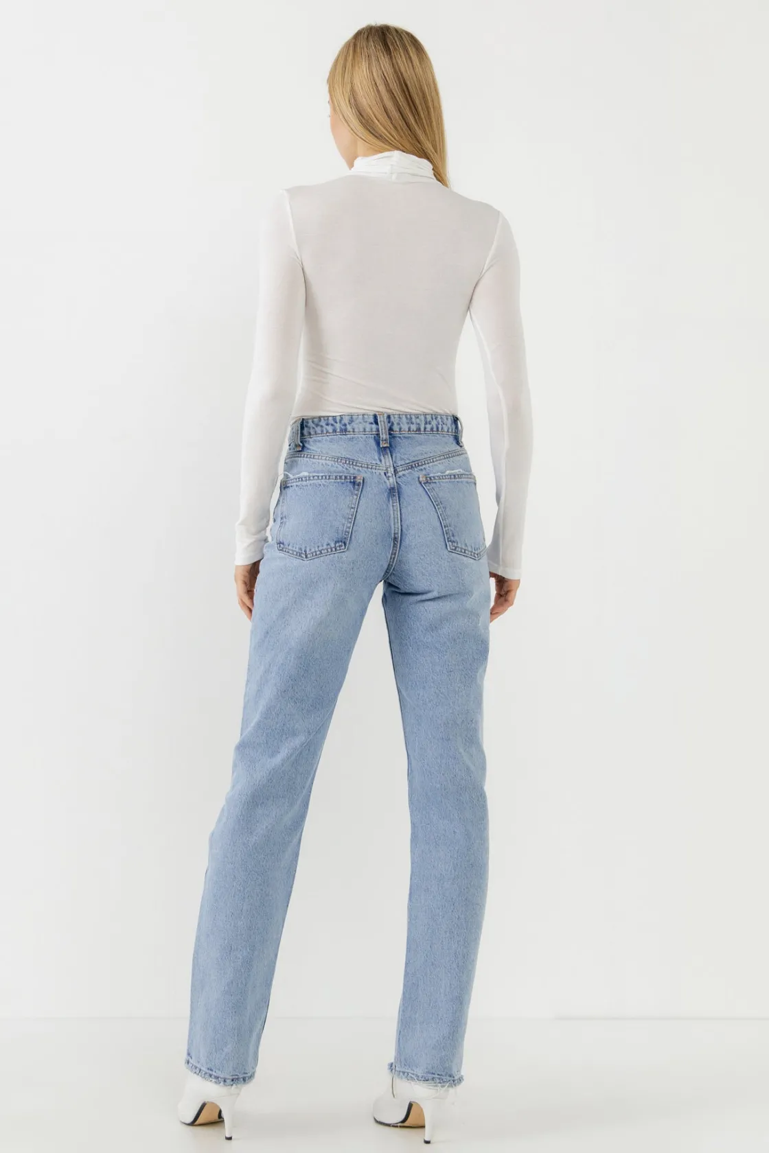 endless_rose__turtle_neck_7.webp ENDLESS ROSE Tops*- Turtle Neck Long Sleeve Knit Top