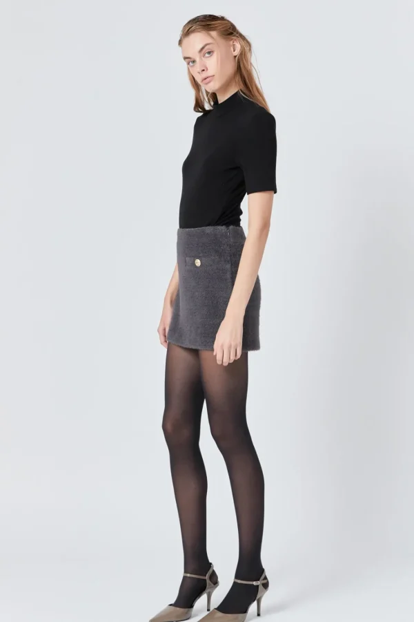 ENDLESS ROSE Matching Sets | Skirts*- Tweed Boucle Skirt GREY