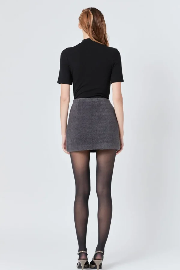 ENDLESS ROSE Matching Sets | Skirts*- Tweed Boucle Skirt GREY