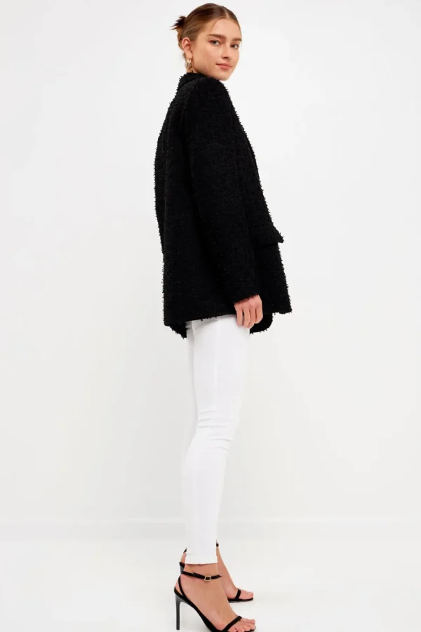 ENDLESS ROSE Matching Sets | Blazers*- Tweed Boyfriend Blazer