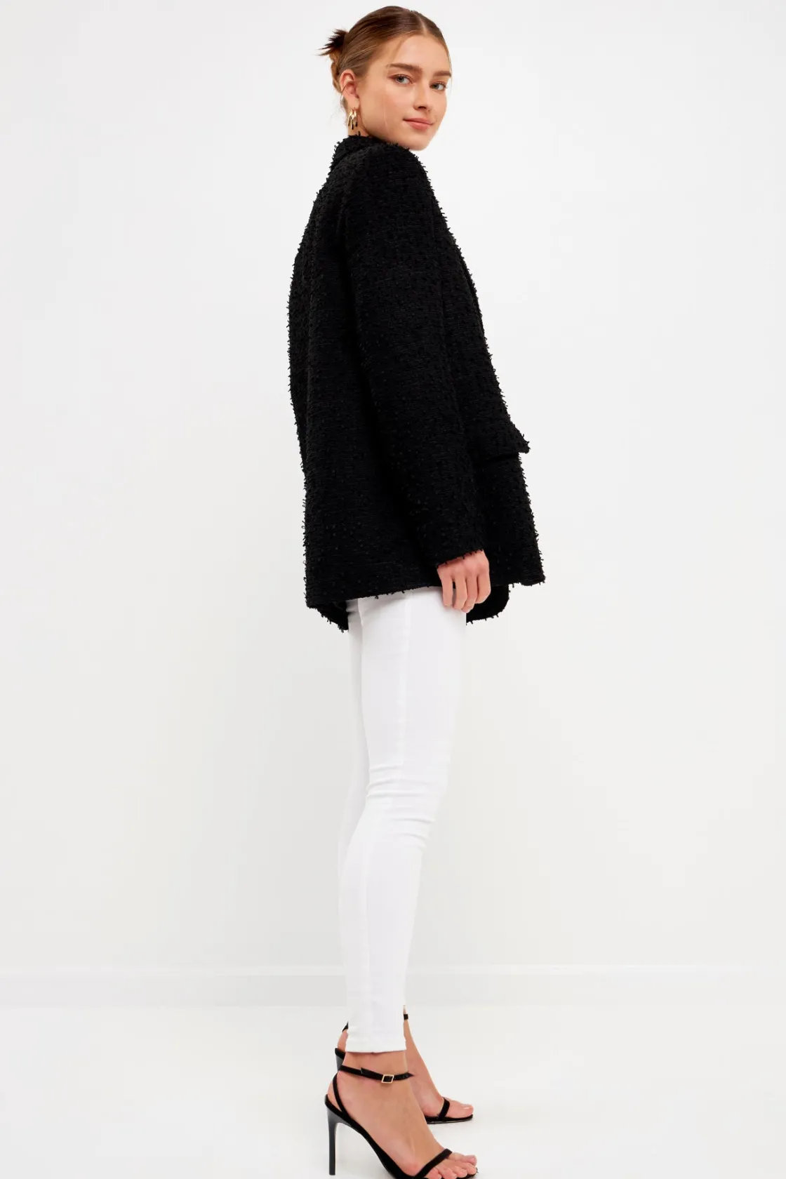 endless_rose__tweed_boyfr_11.webp ENDLESS ROSE Matching Sets | Blazers*- Tweed Boyfriend Blazer