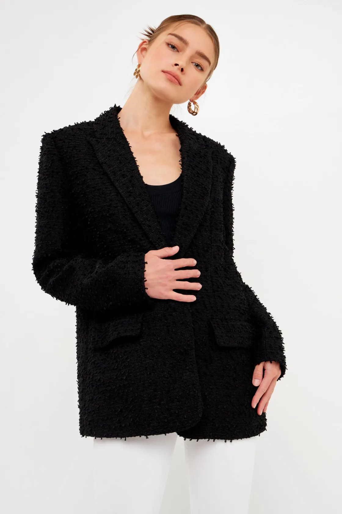 endless_rose__tweed_boyfr_13.webp ENDLESS ROSE Matching Sets | Blazers*- Tweed Boyfriend Blazer