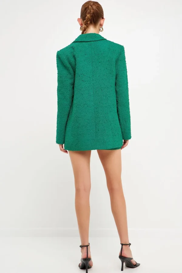 ENDLESS ROSE Matching Sets | Blazers*- Tweed Boyfriend Blazer