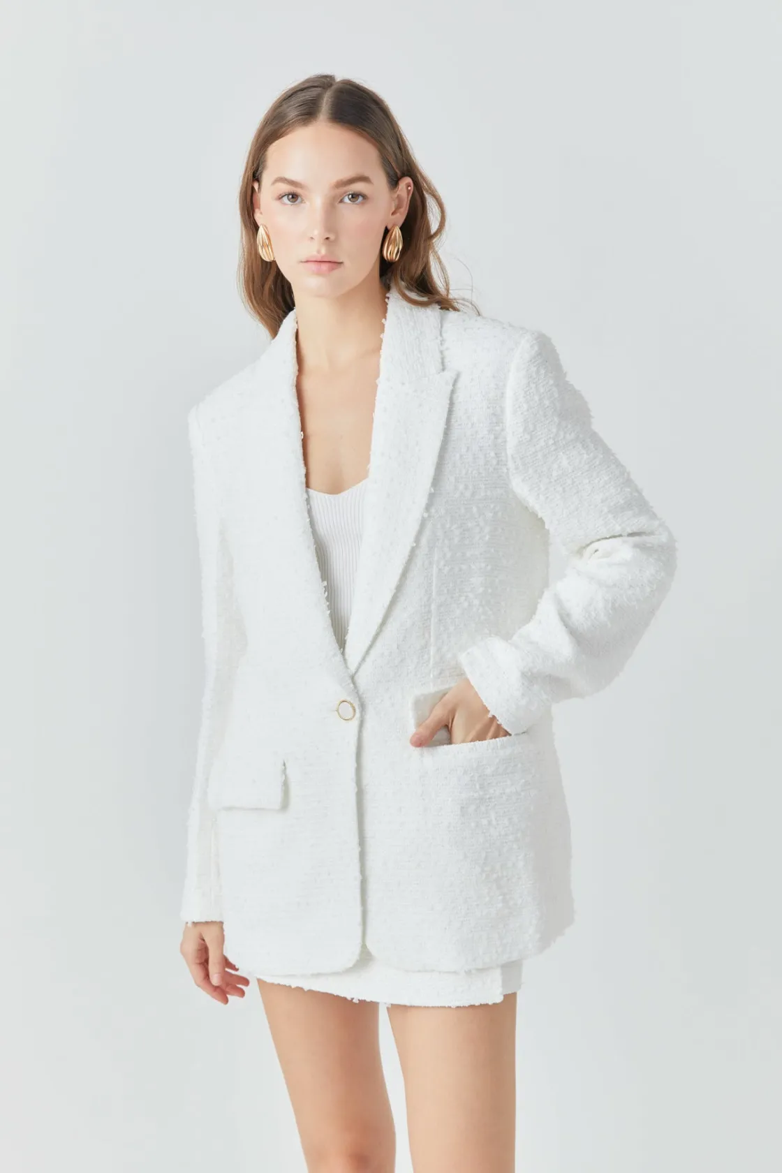 endless_rose__tweed_boyfr_8.webp ENDLESS ROSE Matching Sets | Blazers*- Tweed Boyfriend Blazer