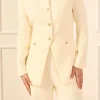 ENDLESS ROSE Matching Sets | Jackets & Coats*- Tweed Buttoned Vest CREAM