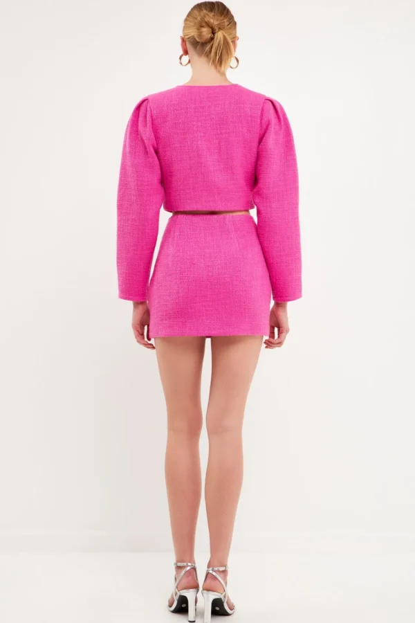 ENDLESS ROSE Matching Sets | Skirts*- Tweed H-Line Mini Skirt