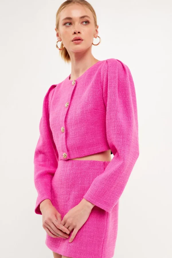 ENDLESS ROSE Matching Sets | Skirts*- Tweed H-Line Mini Skirt
