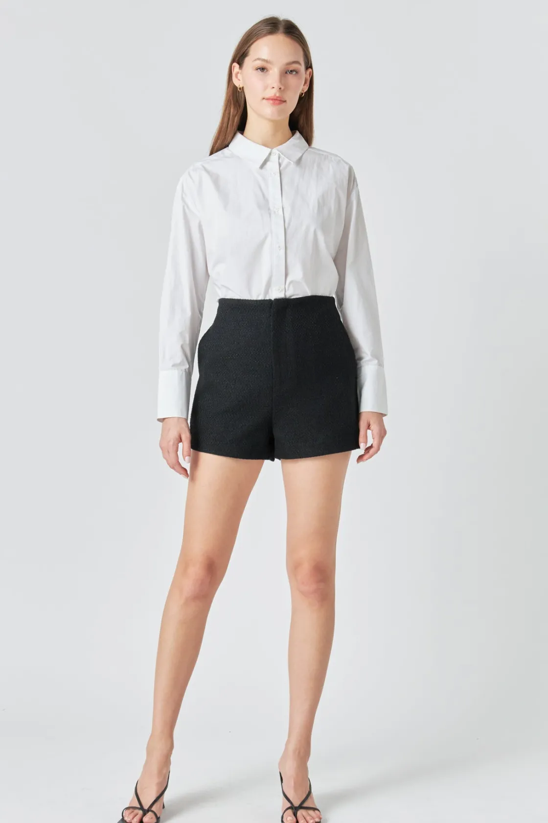 endless_rose__tweed_mid_r_4.webp ENDLESS ROSE Matching Sets | Shorts & Skorts*- Tweed Mid Rise Shorts