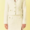 ENDLESS ROSE Matching Sets | Jackets & Coats*- Tweed Short Jacket WHITE