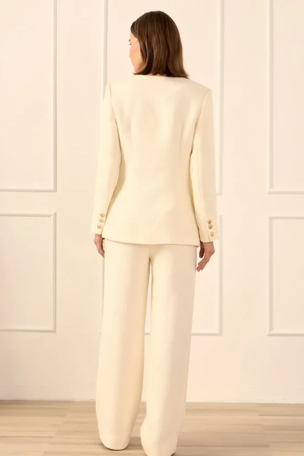 ENDLESS ROSE Matching Sets | Pants*- Tweed Wide Pants CREAM